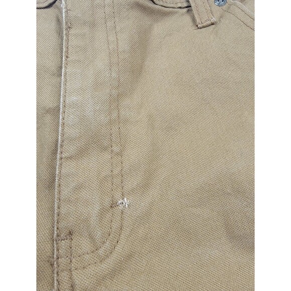Dickies Carpenter Pants Mens 34x34 (36x33) Brown Canvas Stretch Work Distressed - Picture 6 of 16